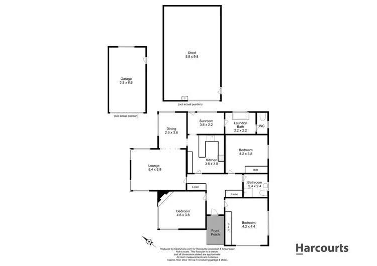 Floorplan of Homely house listing, 21 Main Street, Sheffield TAS 7306