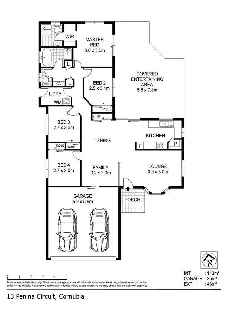 Floorplan of Homely house listing, 13 Penina Circuit, Cornubia QLD 4130