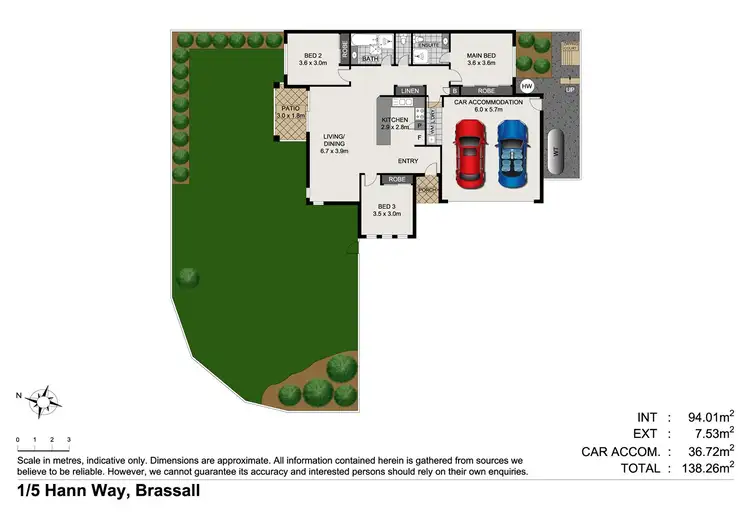 Floorplan of Homely house listing, 1/5 Hann Way, Brassall QLD 4305