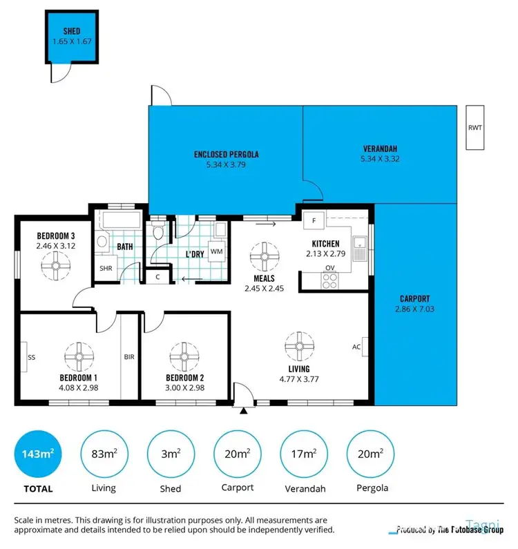 Floorplan of Homely house listing, 7 Stanton Place, Aberfoyle Park SA 5159