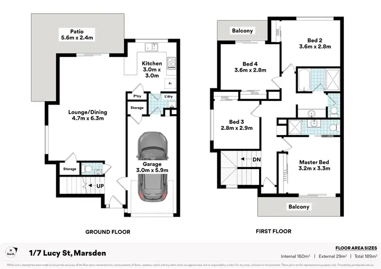 Floorplan of Homely townhouse listing, 1/7 Lucy Street, Marsden QLD 4132