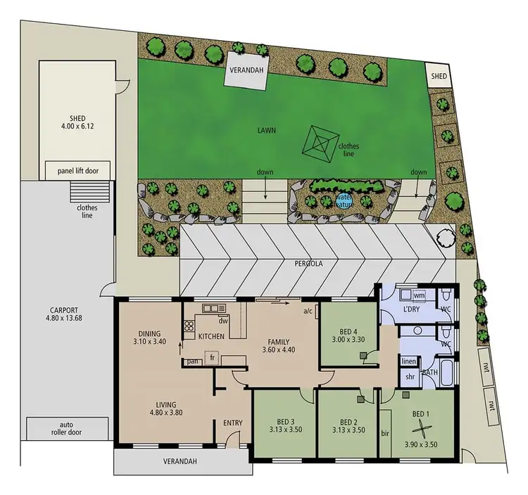 Floorplan of Homely house listing, 23 Sheoak Crescent, Aberfoyle Park SA 5159