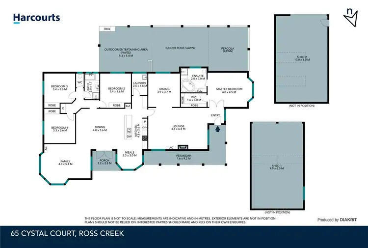 Floorplan of Homely house listing, 65 Crystal Court, Ross Creek VIC 3351