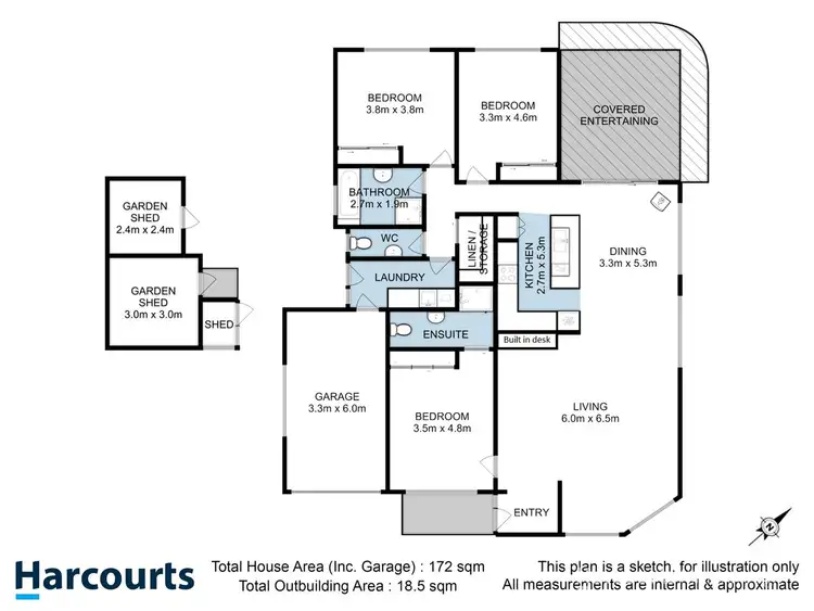 Floorplan of Homely house listing, 23 Iris Court, Kingston TAS 7050