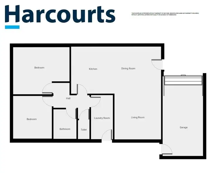 Floorplan of Homely unit listing, 2/17 O'Connor Street, Horsham VIC 3400