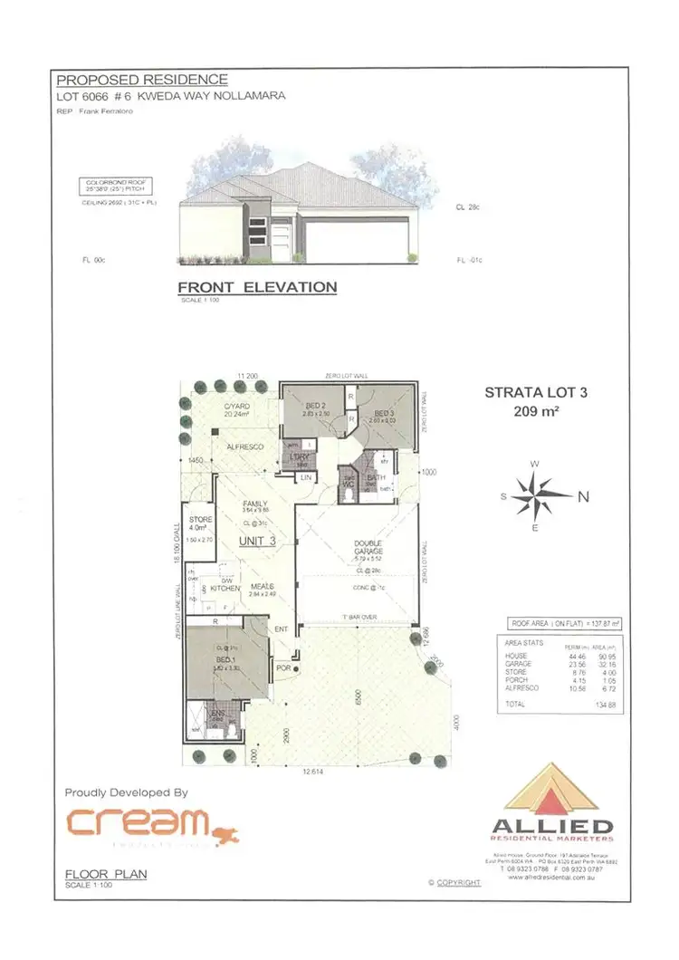 Floorplan of Homely house listing, 6C Kweda Way, Nollamara WA 6061