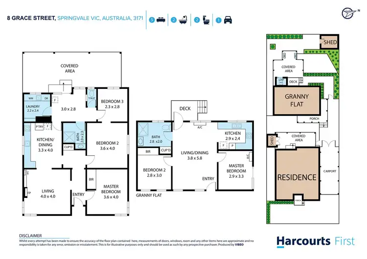 Floorplan of Homely house listing, 8 Grace Street, Springvale VIC 3171