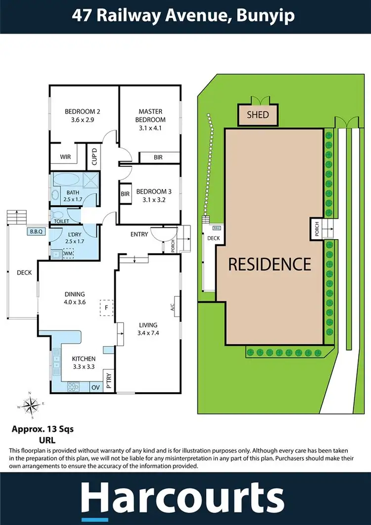 Floorplan of Homely house listing, 47 Railway Avenue, Bunyip VIC 3815