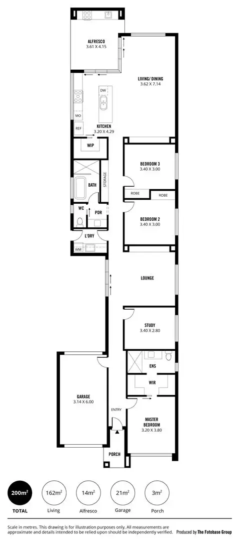 Floorplan of Homely house listing, 58A Harding Street, Glengowrie SA 5044