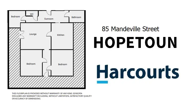 Floorplan of Homely house listing, 85 Mandeville Street, Hopetoun VIC 3396