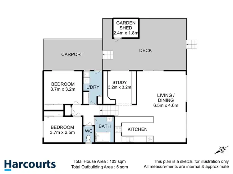 Floorplan of Homely unit listing, 6/30 Pearl Place, Blackmans Bay TAS 7052