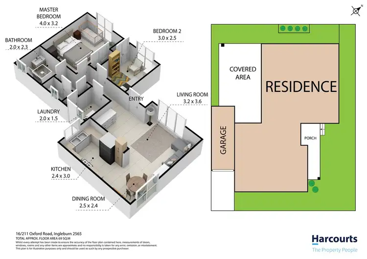 Floorplan of Homely villa listing, 16/211 Oxford Road, Ingleburn NSW 2565
