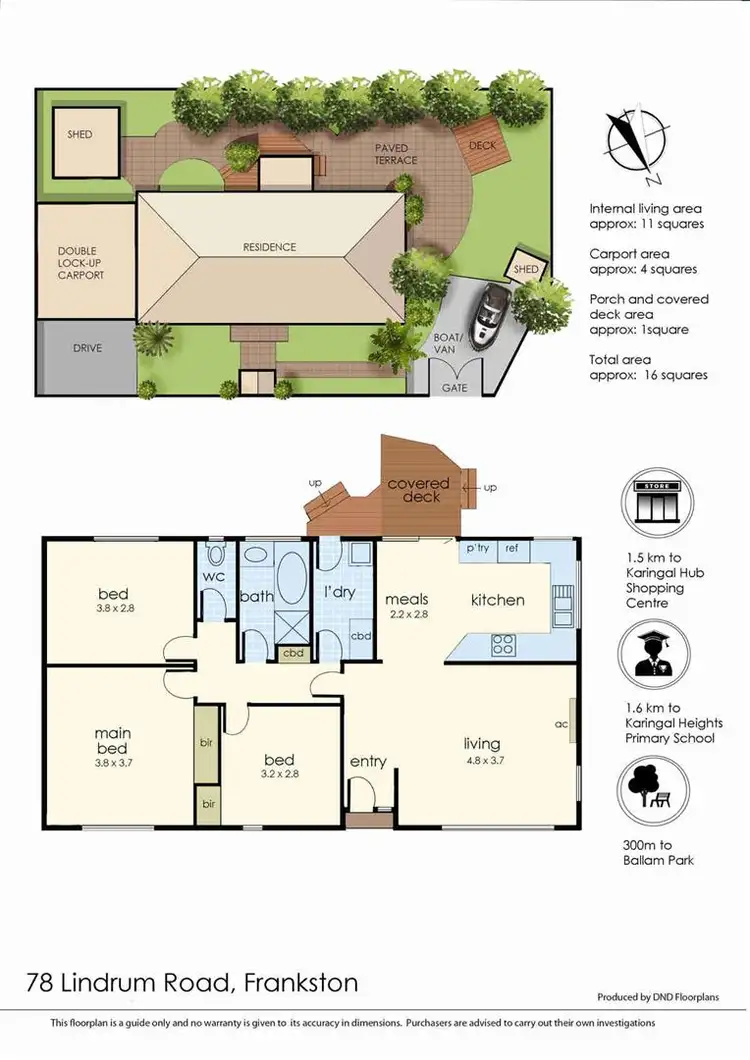Floorplan of Homely house listing, 78 Lindrum Road, Frankston VIC 3199