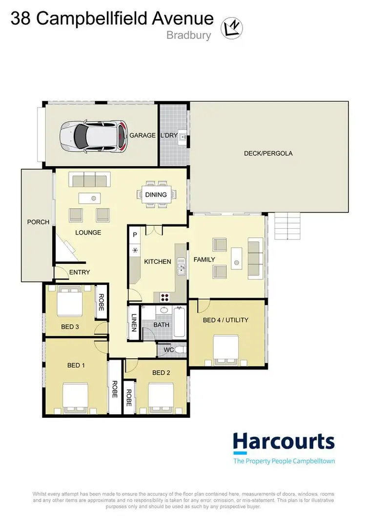 Floorplan of Homely house listing, 38 Campbellfield Avenue, Bradbury NSW 2560