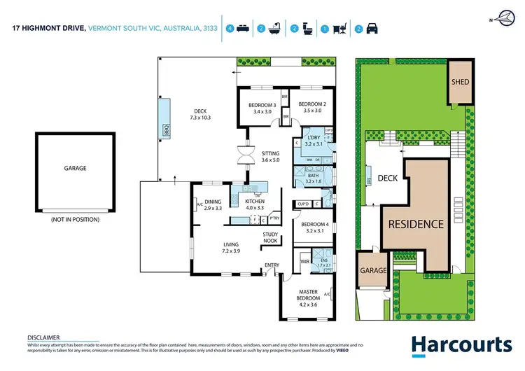 Floorplan of Homely house listing, 17 Highmont Drive, Vermont South VIC 3133
