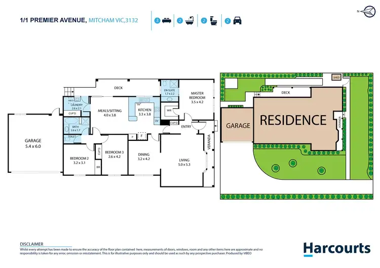 Floorplan of Homely house listing, 1/1 Premier Avenue, Mitcham VIC 3132