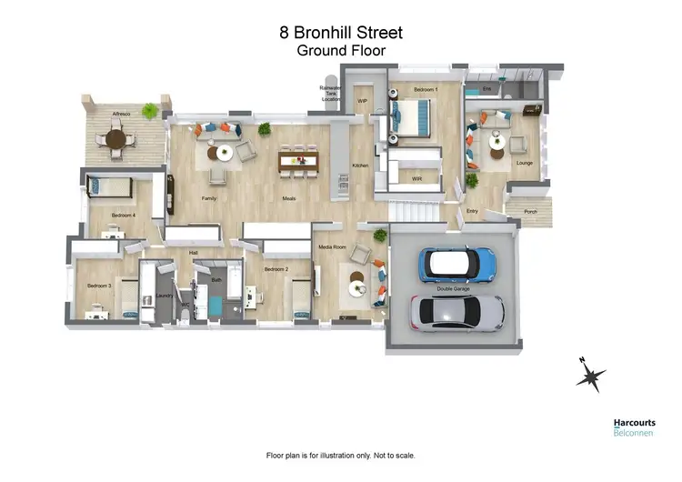Floorplan of Homely house listing, 8 Bronhill Street, Moncrieff ACT 2914