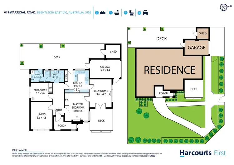 Floorplan of Homely house listing, 619 Warrigal Road, Bentleigh East VIC 3165