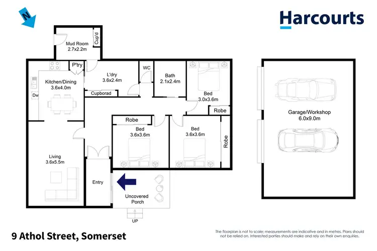 Floorplan of Homely house listing, 9 Athol Street, Somerset TAS 7322