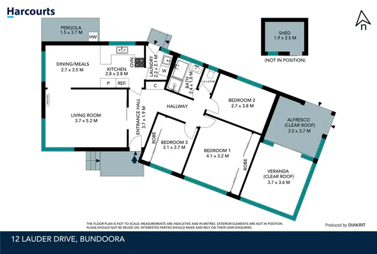 Floorplan of Homely house listing, 12 Lauder Drive, Bundoora VIC 3083