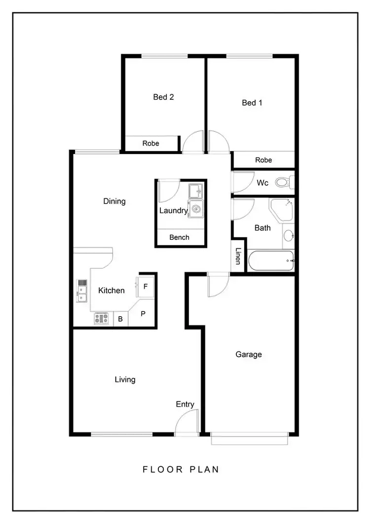 Floorplan of Homely block of units listing, 2 Khalick, East Side NT 870