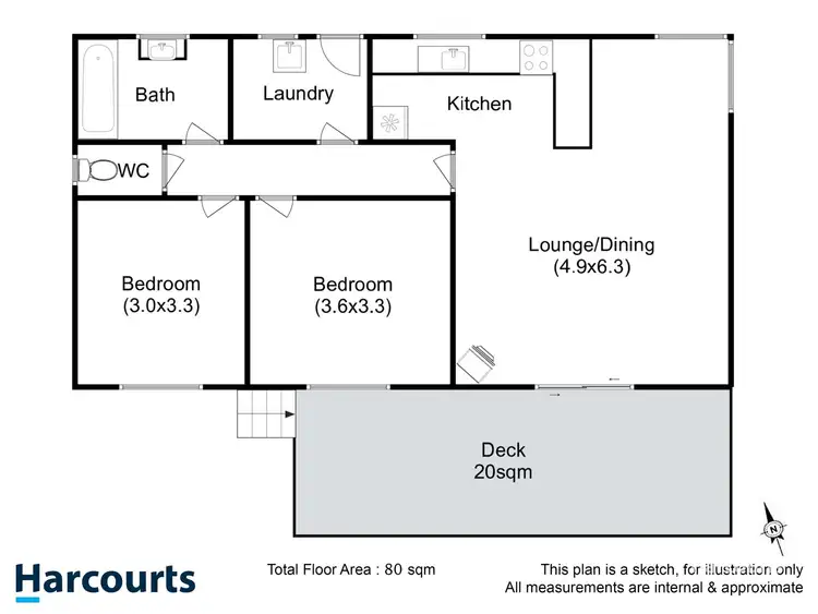 Floorplan of Homely house listing, 47 Mason Point Road, Eaglehawk Neck TAS 7179