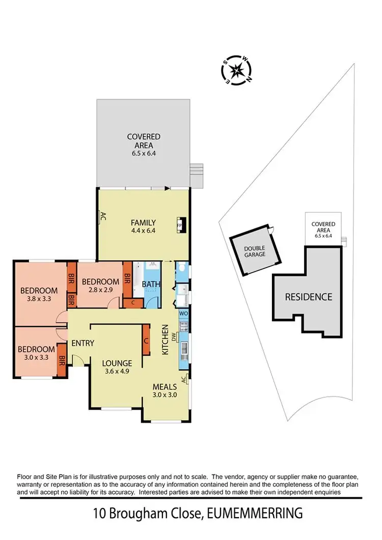 Floorplan of Homely house listing, 10 Brougham Close, Eumemmerring VIC 3177