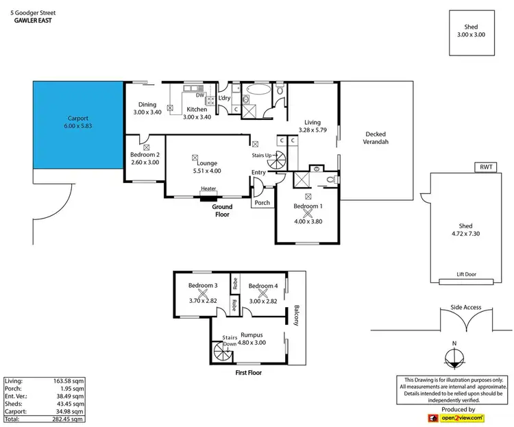Floorplan of Homely house listing, 5 Goodger Street, Gawler East SA 5118