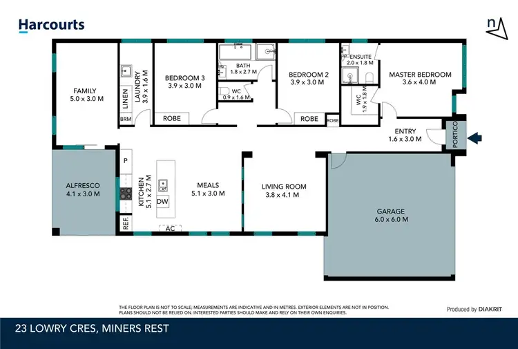 Floorplan of Homely house listing, 23 Lowry Crescent, Miners Rest VIC 3352