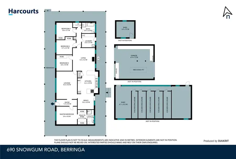 Floorplan of Homely house listing, 690 Snowgum Road, Berringa VIC 3351