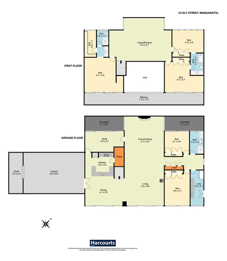 Floorplan of Homely house listing, 1/2 Ely Street, Wangaratta VIC 3677