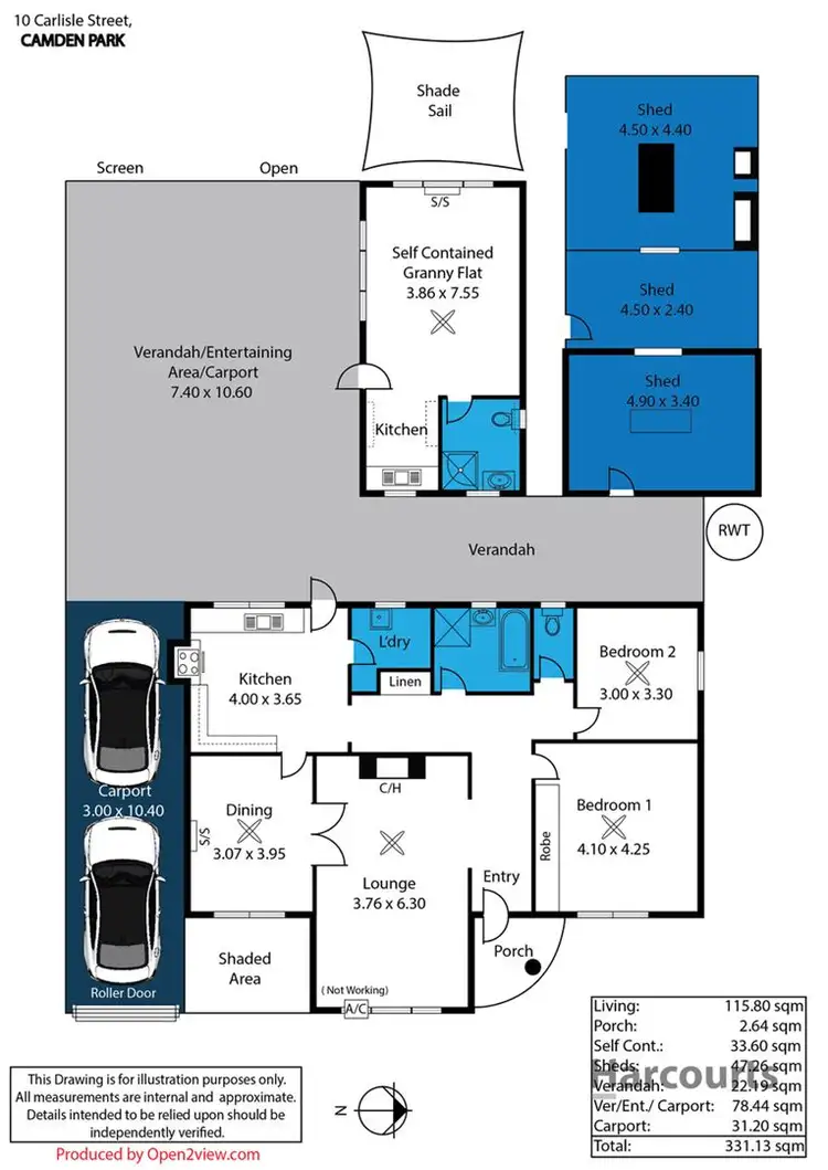 Floorplan of Homely house listing, 10 Carlisle Street, Camden Park SA 5038