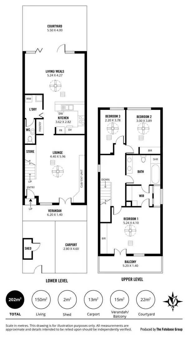 Floorplan of Homely townhouse listing, 50 Sheldon Street, Norwood SA 5067
