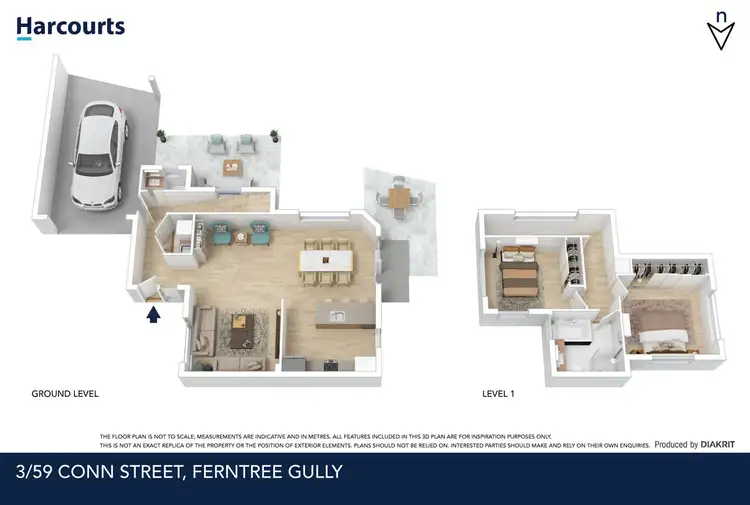Floorplan of Homely townhouse listing, 3/59 Conn Street, Ferntree Gully VIC 3156