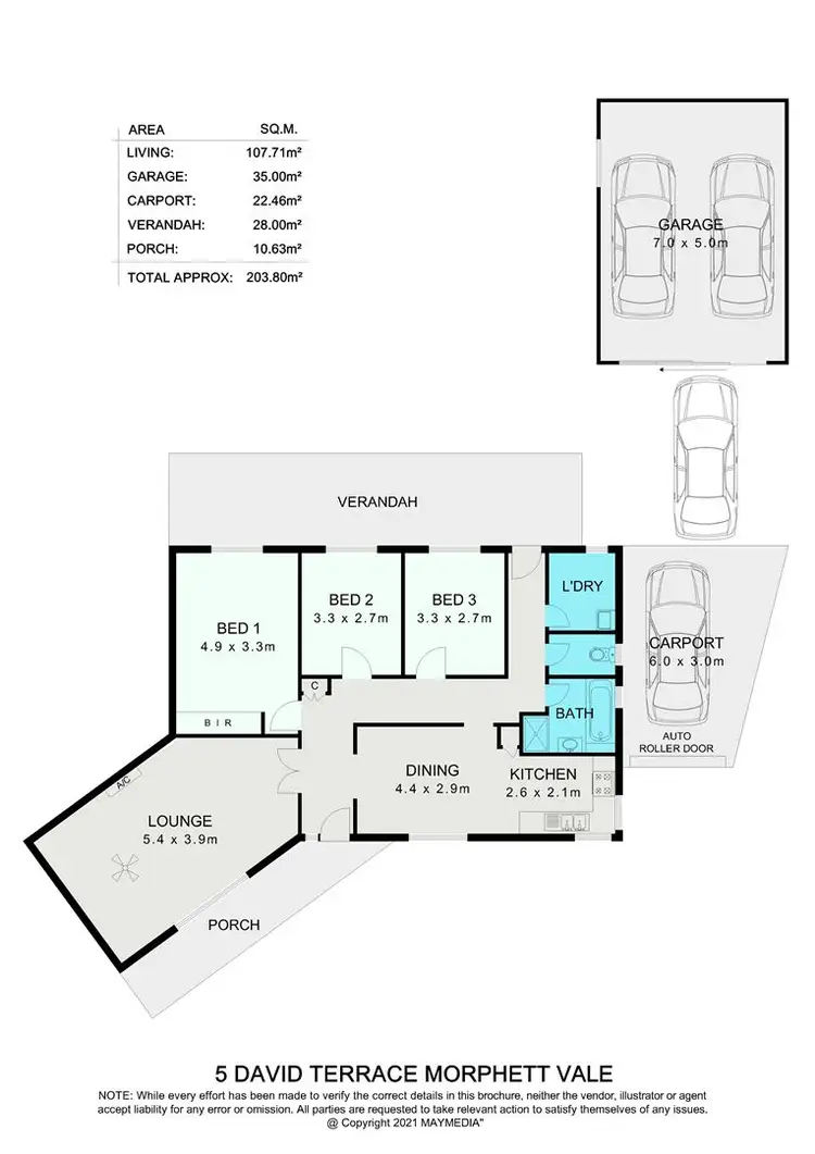 Floorplan of Homely house listing, 5 David Terrace, Morphett Vale SA 5162