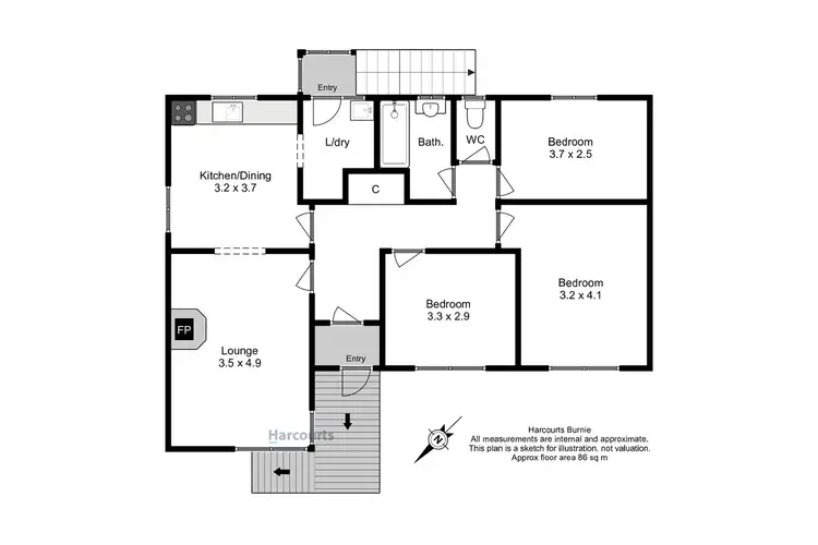 Floorplan of Homely house listing, 7 Wright Street, Shorewell Park TAS 7320