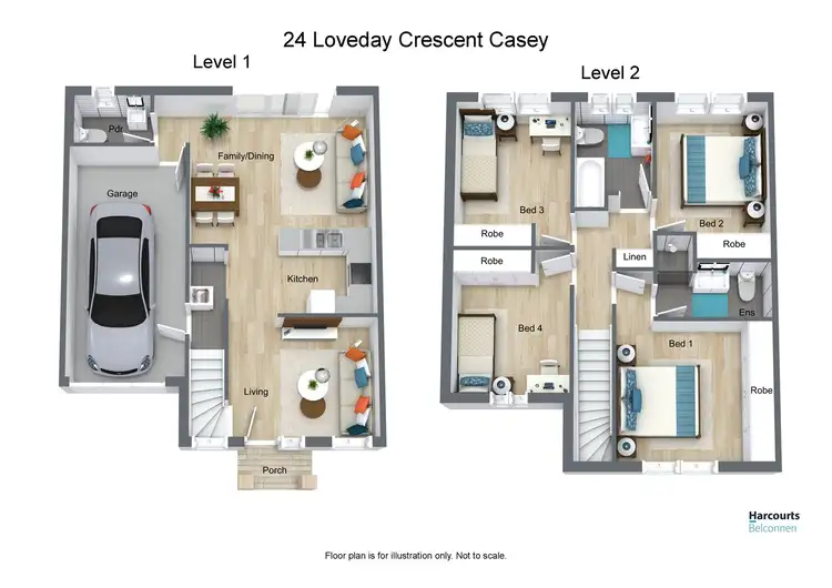 Floorplan of Homely house listing, 24 Loveday Crescent, Casey ACT 2913