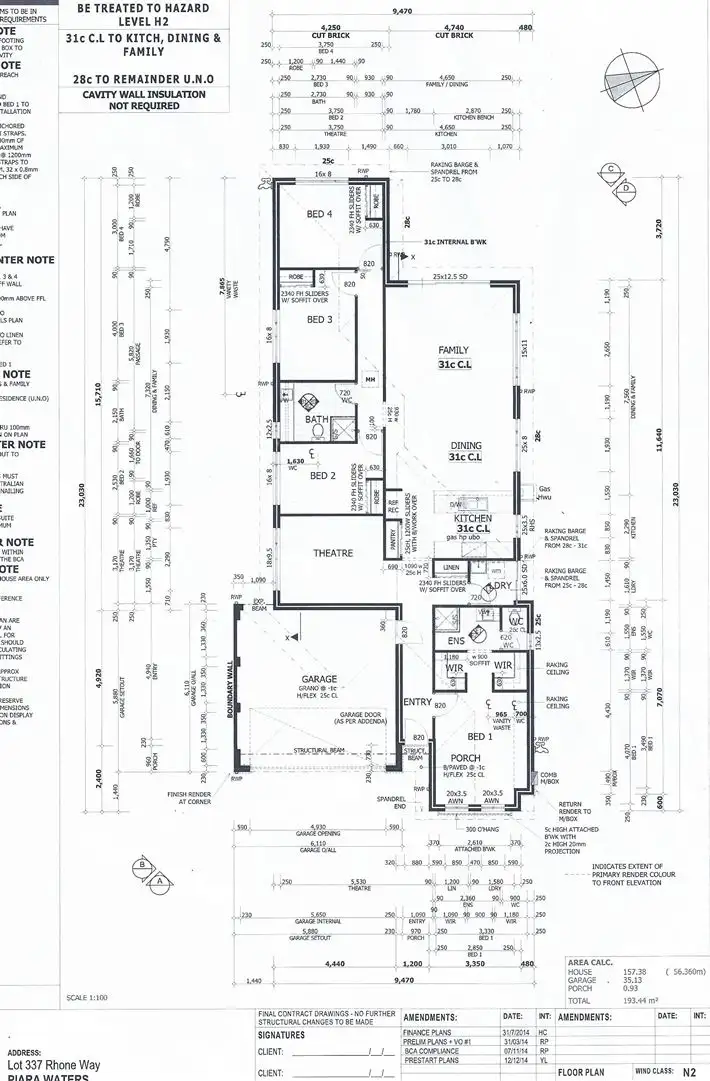 Floorplan of Homely house listing, 14 Rhone Way, Piara Waters WA 6112