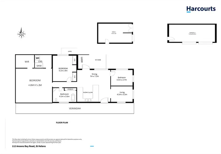 Floorplan of Homely house listing, 112 Ansons Bay Road, St Helens TAS 7216