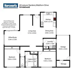 Floorplan of Homely unit listing, 43/22-24 Waldhorn Drive, Grindelwald TAS