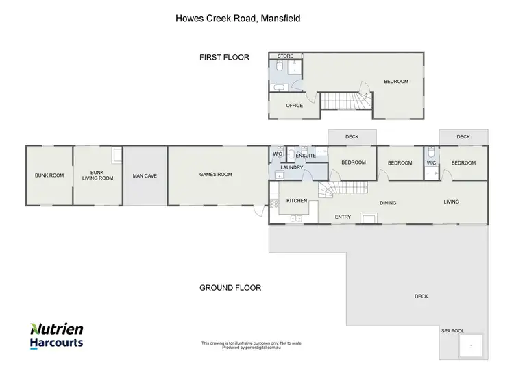 Floorplan of Homely rural property listing, 1099 Howes Creek Road, Mansfield VIC 3722