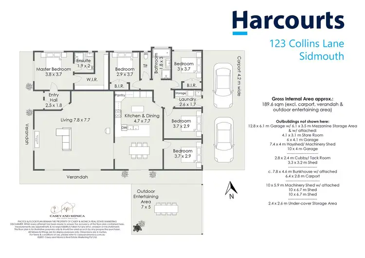 Floorplan of Homely house listing, 123 Collins Lane, Sidmouth TAS 7270
