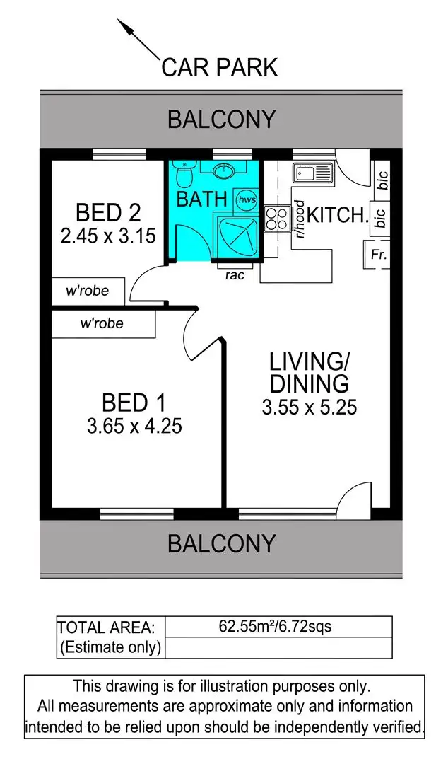 Floorplan of Homely unit listing, 23/217-219 Esplanade, Seacliff SA 5049