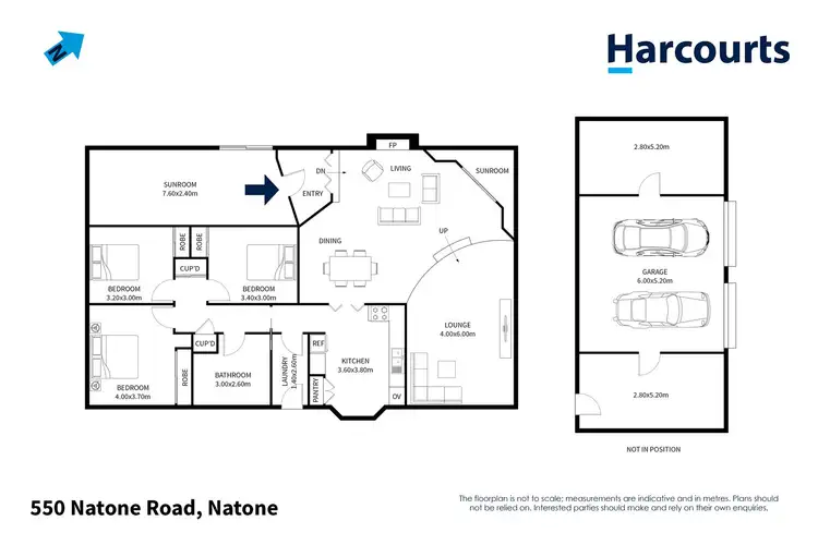 Floorplan of Homely house listing, 550 Natone Road, Natone TAS 7321