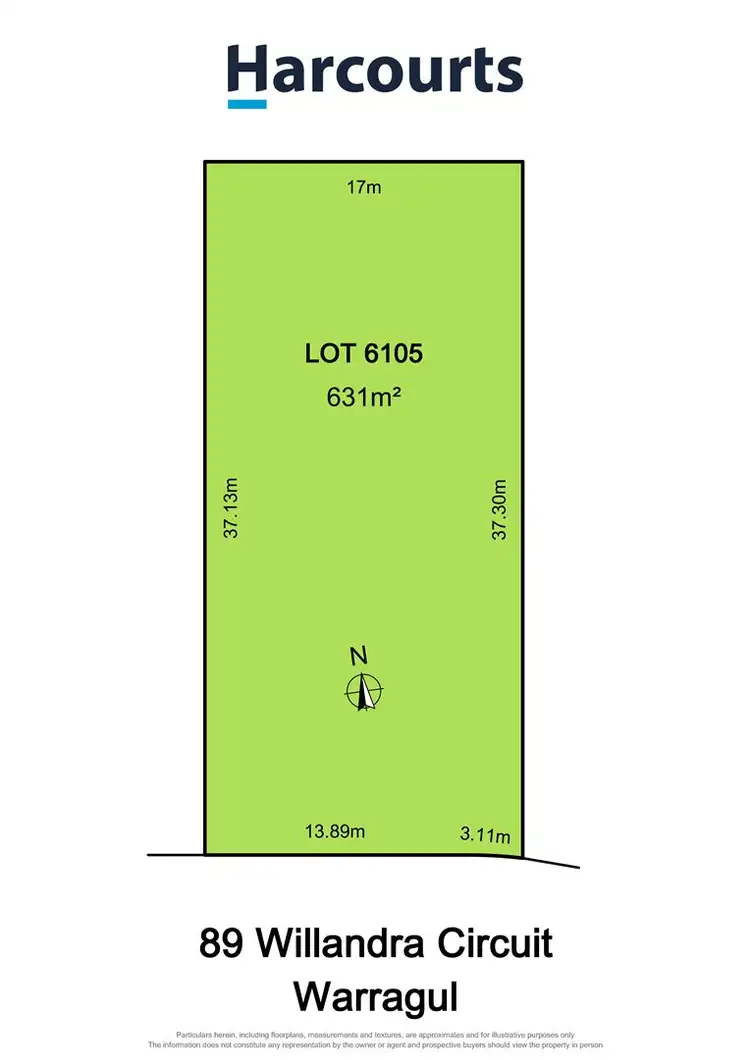 Floorplan of Homely land listing, 89 Willandra Circuit, Warragul VIC 3820