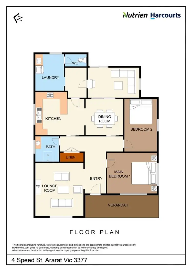 Floorplan of Homely house listing, 4 Speed Street, Ararat VIC 3377