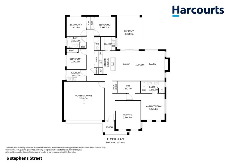 Floorplan of Homely house listing, 6 Stephens Street, Horsham VIC 3400