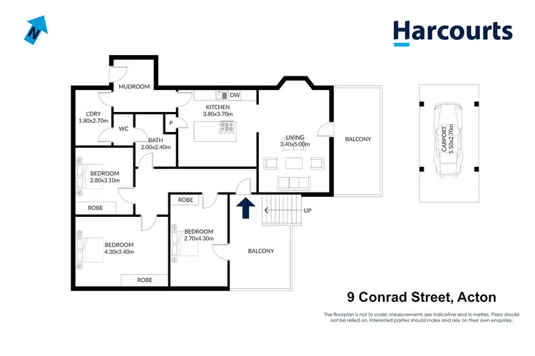 Floorplan of Homely house listing, 9 Conrad Street, Acton TAS 7320