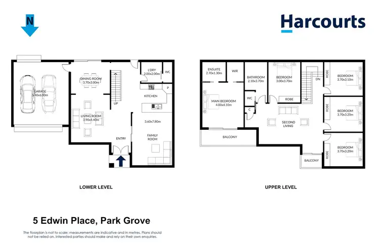 Floorplan of Homely house listing, 5 Edwin Place, Park Grove TAS 7320