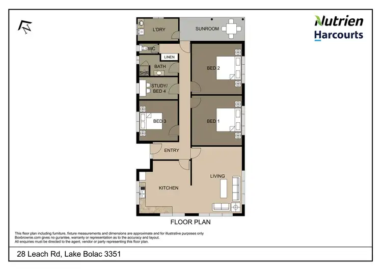 Floorplan of Homely house listing, 28 Leach Road, Lake Bolac VIC 3351